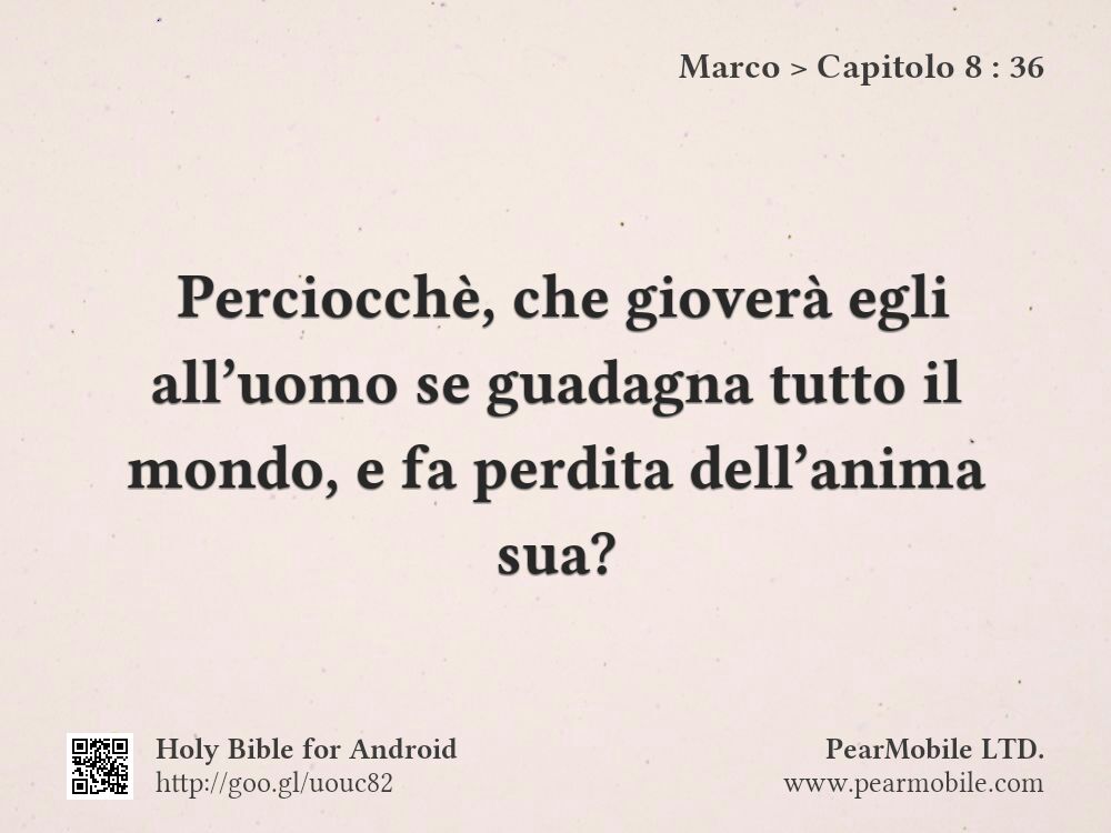 Marco, Capitolo 8:36